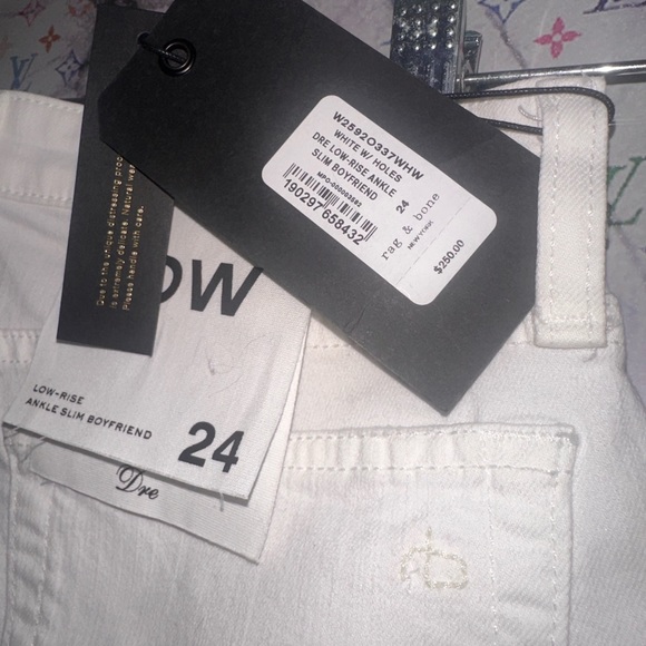 NWT Rag & Bone Dre Low Rise Ankle Slim Boyfriend Jeans - Picture 8 of 10